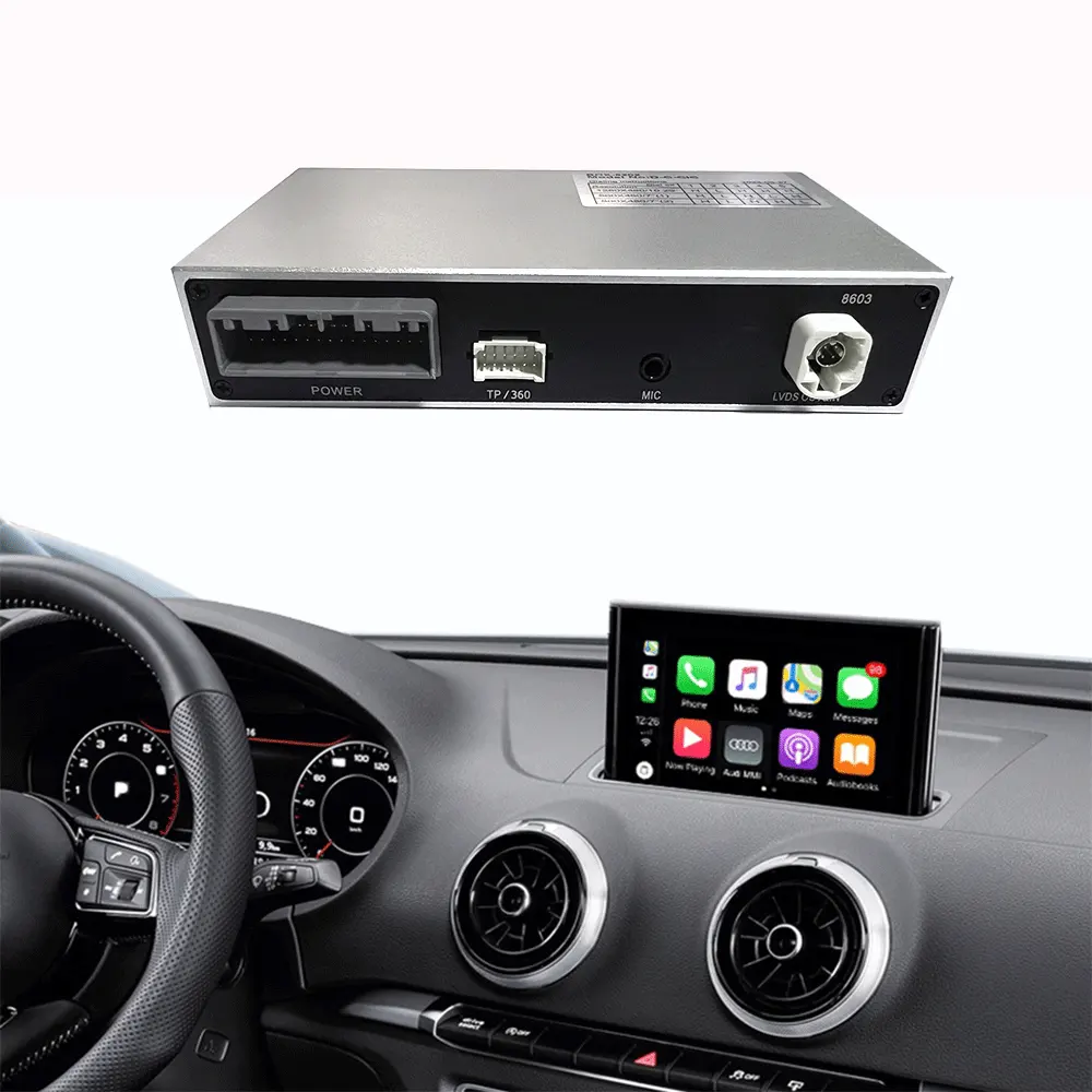 CARPLAYEASE CarPlay inalámbrico y Android Auto para AUDI A3 MIB 3 2021-2022 8,8 "-10,1" Pantalla Mirror-Link/Radio/Media/Cámara