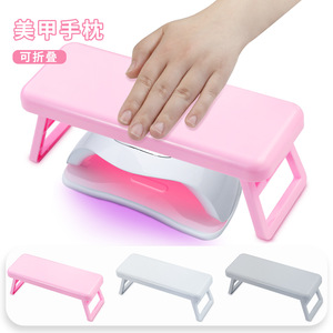 Soporte Plegable para Manos y Uñas, Almohada de Descanso para <span class=keywords><strong>Manicura</strong></span>, Cojín de Apoyo para <span class=keywords><strong>Mesa</strong></span>/Escritorio, Soporte de Esponja, Herramienta de Práctica para Salón - Product Image 2