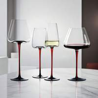 Verres à vin en cristal de qualité supérieure, verres à vin à long pied soufflés à la main, verrerie de marque, gobelet à vin rouge et blanc de luxe