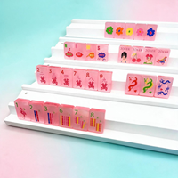 Jeu de Mahjong Moderne Pliable et Portable de Luxe Personnalisé et Coloré à Quatre Niveaux, 160 Tuiles de Mahjong Américain en Acrylique pour 4 Joueurs