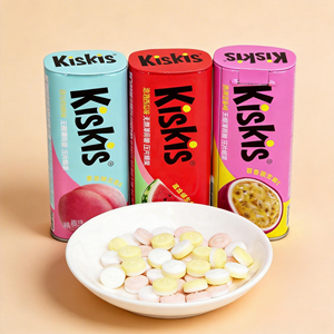 หมากฝรั่งวิตามินซีแบบไม่มีน้ำตาล OEM รสชาติสดชื่นยาวนาน สำหรับลมหายใจสดชื่นทุกวัน ขายส่งจำนวนมาก ลูกอมเพื่อสุขภาพ - Product Image 1