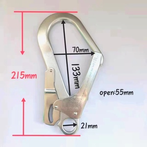 Perna gêmea Aço Lanyard Gancho Personalizado Gancho Giratório Mosquetão Queda Proteção Cinto De Segurança Andaimes Ganchos Quick Connect Buckle - Product Image 3