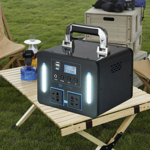 เครื่องสำรองไฟฉุกเฉินแบบพกพา 300w/500w คลื่นไซน์บริสุทธิ์ ใช้แบตเตอรี่ลิเธียมไอออน 110v สำหรับใช้งานกลางแจ้งขนาดใหญ่ - Product Image 1
