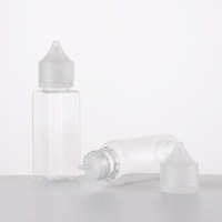 Contenants en PET à presser de 50 ml, 100 ml, 150 ml, 200 ml, bouteille en plastique à embout pointu avec bouchon à vis pour huiles essentielles et savon liquide