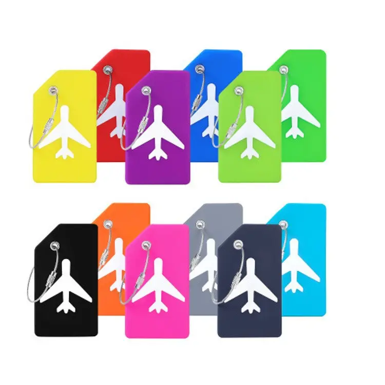 BSBH multicolore Air étiquette de bagage Silicone bagages étiquettes de voyage avec nom carte d'identité