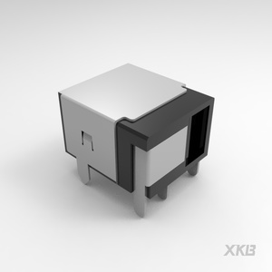 Connecteur XKB DC-044B-5A-2.0 Prise d'alimentation CC 2,0 mm à angle droit 5A 24V à traversage de circuit (TH) conforme ROHS pour alimentation de carte PCB - Product Image 3