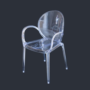 Giá rẻ giá cao trở lại Đảng pha lê nhựa đám cưới hiện đại trong suốt ghế tiêm khuôn rõ ràng Acrylic ăn ghế khuôn mẫu - Product Image 1