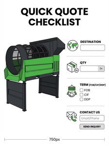 <span class=keywords><strong>Tamis</strong></span> rotatif motorisé en acier pour machine de criblage de <span class=keywords><strong>compost</strong></span>, terre, sable et gravier 480V/380V - Product Image 2
