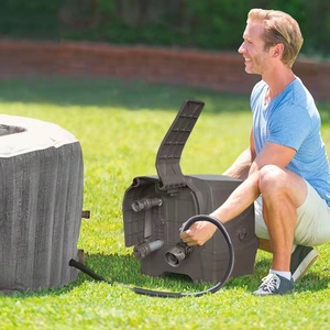 <span class=keywords><strong>Spa</strong></span> Inflable <span class=keywords><strong>Intex</strong></span> 28442 Hydromas Bubble <span class=keywords><strong>Spa</strong></span>, Jacuzzi <span class=keywords><strong>Exterior</strong></span>, Gris Madera, Deluxe, con Burbujas y Masaje - Product Image 5