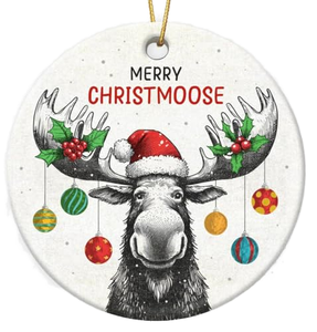 Custom Luxury <strong>Ceramic</strong> Christmas Ornaments-Newlywed First Christmas Hanging <strong>Bauble</strong> with Custom Logo Waterproof Shatterproof Gift - Product Image 2