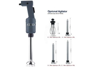 Xách tay đa chức năng điện Tay Máy xay sinh tố với push button phổ công nghiệp Mixer Glass Máy ép trái cây nhà bếp khách sạn sử dụng - Product Image 5