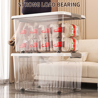 Haogle Vente en gros Plusieurs tailles Boîte de rangement transparente pour organisateur Boîtes de rangement et bacs en plastique Boîte en plastique transparente
