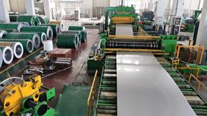 Plaques en acier inoxydable de haute résistance, vente en gros, 201 304 316L, miroir argenté, gaufré, effet vague d'eau, pour la décoration de plafonds d'hôtel - Product Image 3