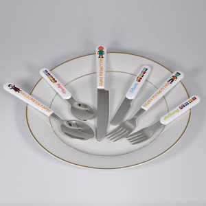 Couteau et cuillère et fourchette <span class=keywords><strong>personnalisés</strong></span>, ensemble de <span class=keywords><strong>couverts</strong></span>, ensemble de vaisselle pour <span class=keywords><strong>adultes</strong></span> à sublimation vierge - Product Image 3