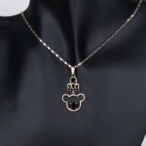 Parure de bijoux fantaisie pour femme, collier et boucles d'oreilles originaux en laiton Rawmouse plaqué or 18 carats avec zircon, pour mariage et soirée - Product Image 3