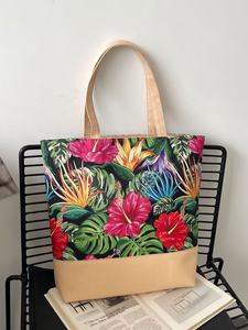 Sac de voyage en coton durable de haute qualité 2026, fourre-tout réutilisable avec imprimé animalier de basket-ball pour femme - Product Image 4