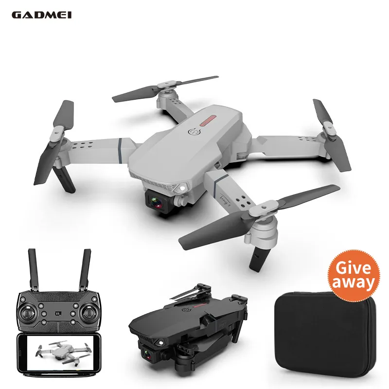 Folding wifi e88 pro drone 4k hand control follow rc helicopter profissional motor mini toy drone with camera