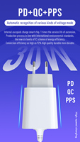 Cargador USB-C de Pared Mini para la UE, 100-250 V, 30 W, con Cable Tipo C para Smartphone, Laptop, iPhone, Apple, MacBook Pro