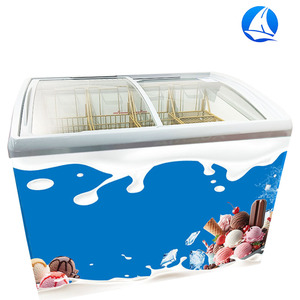 Vitrine à glaces et sucettes glacées compacte et économique, <span class=keywords><strong>congélateur</strong></span> vertical pour glaces, équipement de réfrigération commercial - Product Image 4