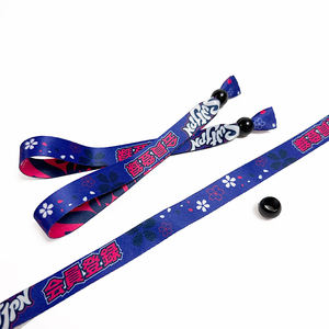 Artículos más vendidos, pulseras japonesas de tela de poliéster personalizadas baratas, pulseras de tela de sublimación para eventos - Product Image 2