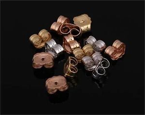 Xinfly 18K Yellow Gold Ear <b>Locking</b> <b>Earring</b> <b>Back</b> with Nice Scrolls Jewelry Findings & Components - Product Image 2