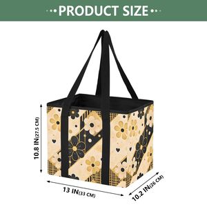 Large Waterproof <b>Storage</b> Basket Utility Tote Bag Stand up Reusable Grocery Bag <b>Collapsible</b> Shopping <b>Storage</b> Bag with Handle - Product Image 2
