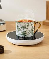 Chauffe-tasse électrique USB Réglage de la température Thé au lait Eau Chauffe-tasse thermostatique Chauffe-boissons Chauffe-tasses à café