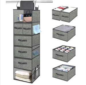 Organizador de Ropa para Armario con Diseño Moderno, con Cinco Cajones Resistentes para Bolsos de Mujer - Product Image 5