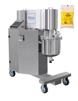 Machine d'émulsification sous vide à levage hydraulique avec homogénéisateur monté en hauteur pour la production en lot en usine cosmétique