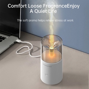 2024 New USB Car <b>Aroma</b> <b>Diffuser</b> Humidifier Portable Mini LED Candlelight Ultrasonic Aromatherapy Household Electric - Product Image 4