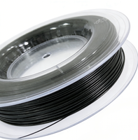 Cordage de tennis ONLYLONG Pentagon K5 17G/1.25mm Polyester Noir 200m Super Confortable Contrôle & Puissance