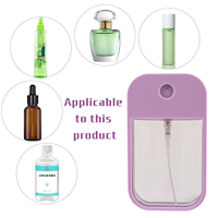 Vente flash Vaporisateur de poche en plastique 40 ml en forme de carte Vaporisateur d'eau pour les mains Désinfectant pour les mains Vaporisateur de parfum de poche en forme de carte de crédit