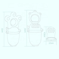 Nieuwe Baby Fruit Voedsel Feeder Fopspeen 3Pack Tepel Fresh Food Baby Fopspeen Kinderziektes Speelgoed