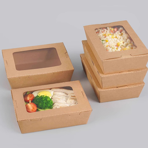 Scatola in Carta Kraft Personalizzata Ecologica Riciclata per Alimenti, Vendita Diretta all'Ingrosso, Prezzo Conveniente OEM, Logo Personalizzato Stampato - Product Image 1