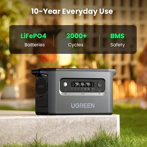 Station d'alimentation portable UGREEN PowerRoam GS2200 2048Wh LiFePO4 avec capacité extensible 6 x 2400W prises AC - Product Image 5