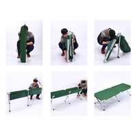 Lit de Camping Portable adulte lit pliant tente lits Camping meubles dormir lit pliant-vert 6.2ftbackpacking tissu pliable