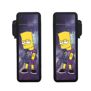 Briquets à gaz rechargeables en plastique à double face, personnalisables avec logo, tendance 2025, vente en gros, coupe-vent - Product Image 2