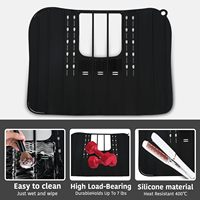 Kompakte faltbare Silikon-Make-up-Matte, Waschbecken abdeckung für Theken raum, Waschbecken-Organizer-Arbeits platte für Schönheits werkzeuge
