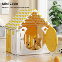 Parc pour bébé pliable en plastique moderne, modèle transfrontalier, avec pliage facile et espace interactif parent-enfant