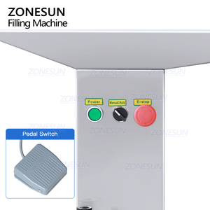 Machine de remplissage semi-automatique ZONESUN ZS-YTFS1D à pompe à piston pour liquides, boissons, détergents et lotions en bouteille - Product Image 2