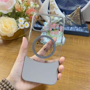 Diseño de piezas duales Venta caliente <span class=keywords><strong>Precio</strong></span> de fábrica Clear PC Magnetic Mobile Phone Cases Contraportada para <span class=keywords><strong>iPhone</strong></span> 15 <span class=keywords><strong>Pro</strong></span> <span class=keywords><strong>Max</strong></span> 14 <span class=keywords><strong>13</strong></span> 16 <span class=keywords><strong>Pro</strong></span> - Product Image 1