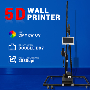 Imprimante murale 3D Papier peint PVC plastique Encre UV DX7 Track Stable - Product Image 5
