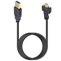 Câble de caméra industrielle haute vitesse USB3.0 à Type C 3A montage sur panneau de verrouillage à vis de charge rapide avec blindage de tresse en stock