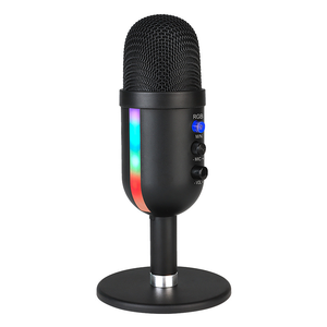 <span class=keywords><strong>Microfono</strong></span> da Gaming USB con Luci RGB e Supporto per PC, PS4, PS5, <span class=keywords><strong>Microfono</strong></span> a Condensatore con Funzione Mute e <span class=keywords><strong>Jack</strong></span> per <span class=keywords><strong>Cuffie</strong></span>, Cancellazione del Rumore - Product Image 1