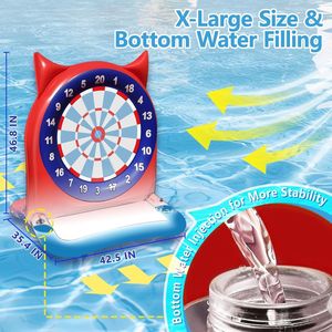 Cible de fléchettes gonflable Requin pour jeux aquatiques, en PVC écologique et durable, flotteurs de piscine, jeux de plage et d'extérieur - Product Image 5