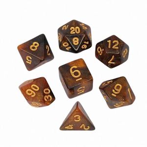 Juego de Dados Galácticos Estrellados de 7 Piezas al por Mayor para Juegos de Mesa D&D RPG - Product Image 4