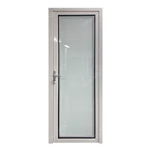 热销铝型材设计自动平开门器玻璃防盗门