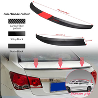 Universeller Auto-Heckspoiler aus ABS, Nachrüst-Heckflügel, DIY Außendekoration Aufkleber, Autozubehör
