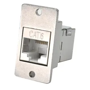 Zócalo de protección de acoplador en línea ANSHI RJ45 CAT5E CAT6 CAT6A