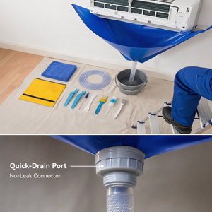 Kit de Limpieza de <span class=keywords><strong>Aire</strong></span> <span class=keywords><strong>Acondicionado</strong></span> YOD HVAC para Unidades Split de 1-1.5HP, Accesorios de <span class=keywords><strong>Aire</strong></span> <span class=keywords><strong>Acondicionado</strong></span>, Bolsa de Lavado Impermeable, Salida de Drenaje, 3 Años - Product Image 2